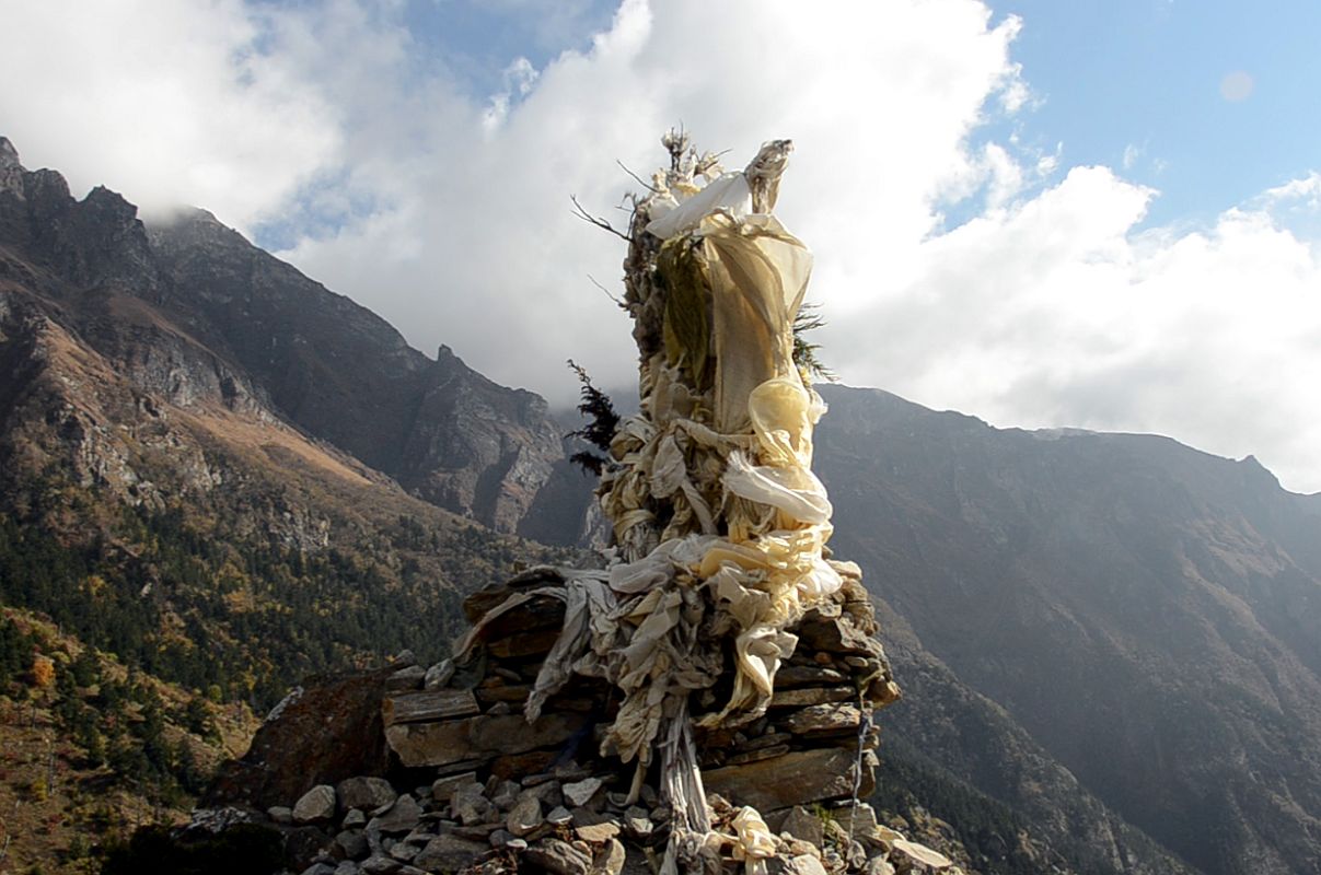 12 Chorten At The Top Of The Climb From Dharamsala To Meta On The Trek To Phu 